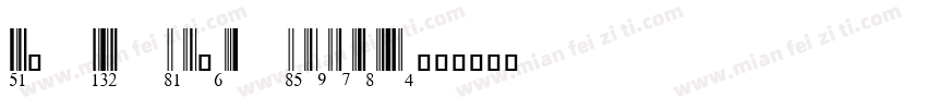 EAN 13B Half Height字体转换